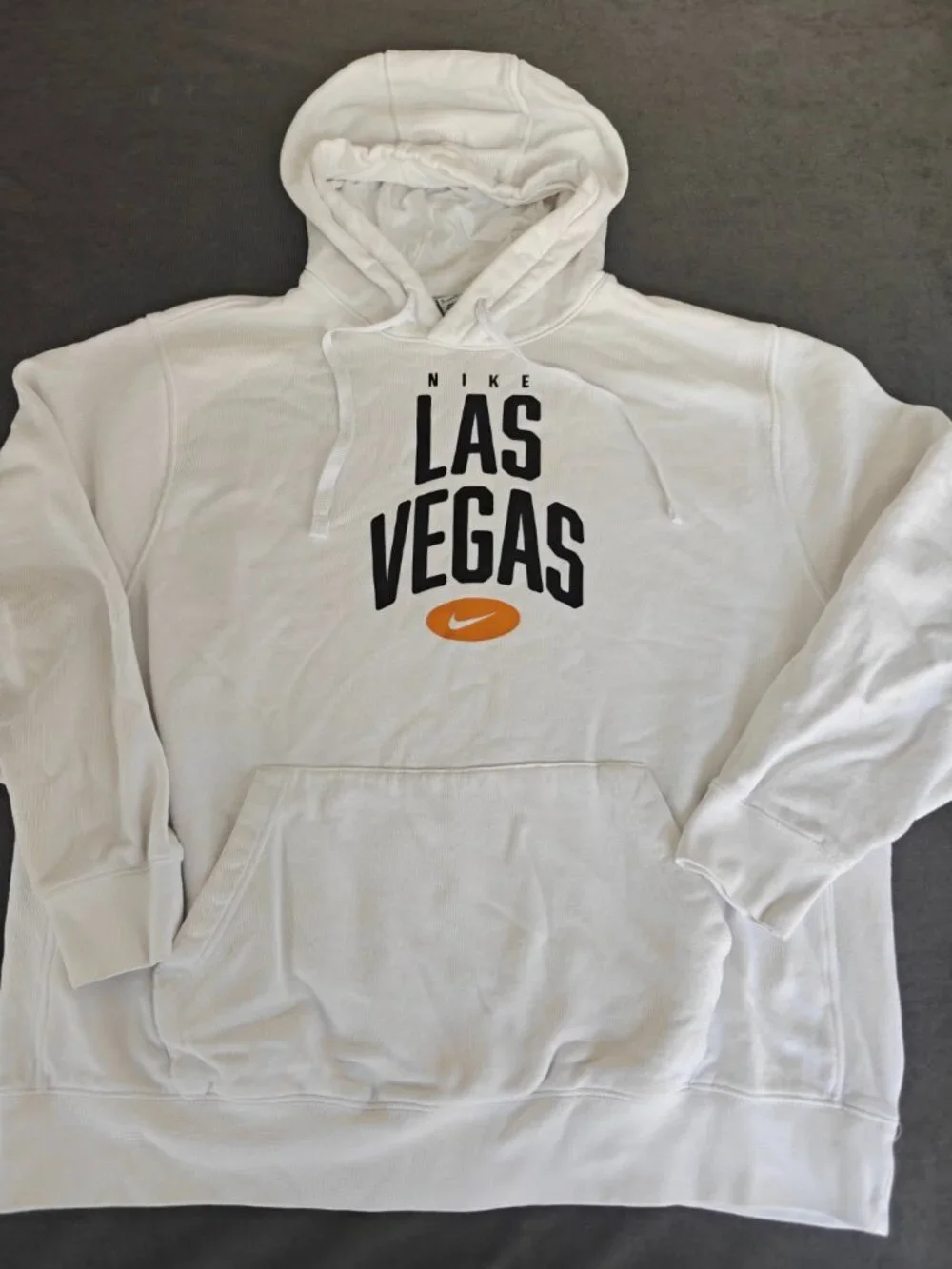 Nike Las Vegas Hoodie Men's XL White Pullover Fleece Sweatshirt Graphic Logo